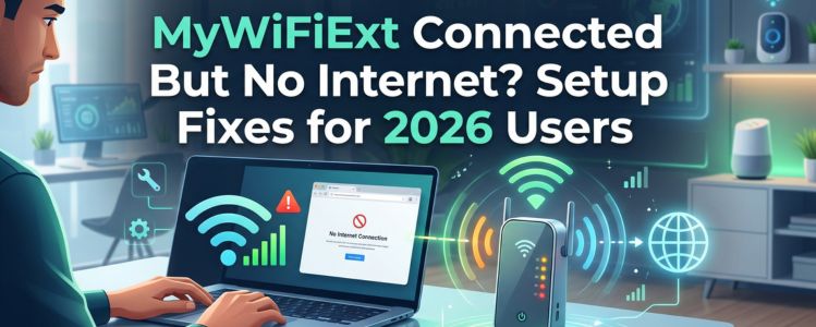 MyWiFiExt Connected But No Internet