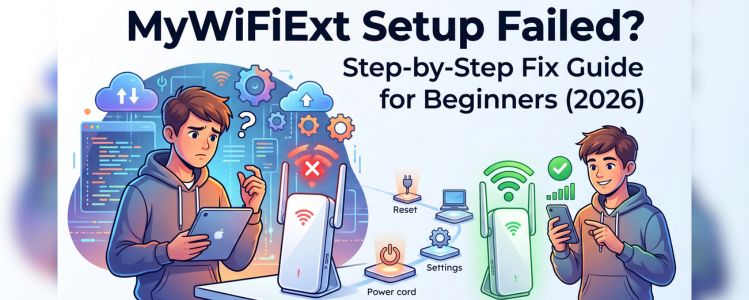 MyWiFiExt Setup Failed? Step-by-Step Fix Guide for Beginners (2026)