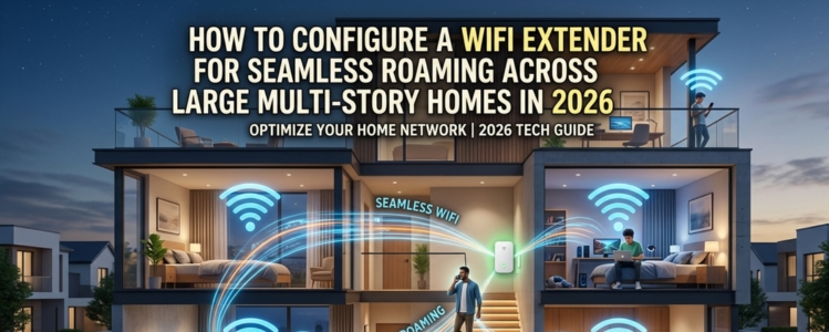 How to Configure a WiFi Extender for Seamless Roaming Across Large Multi-Story Homes in 2026