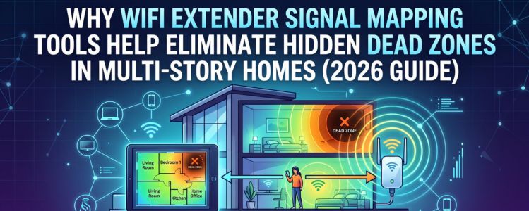 Why WiFi Extender Signal Mapping Tools Help Eliminate Hidden Dead Zones in Multi-Story Homes (2026 Guide)
