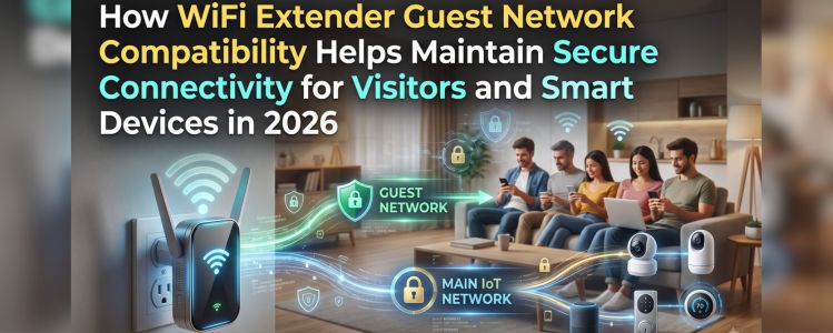 How WiFi Extender Guest Network Compatibility Helps Maintain Secure Connectivity for Visitors and Smart Devices in 2026